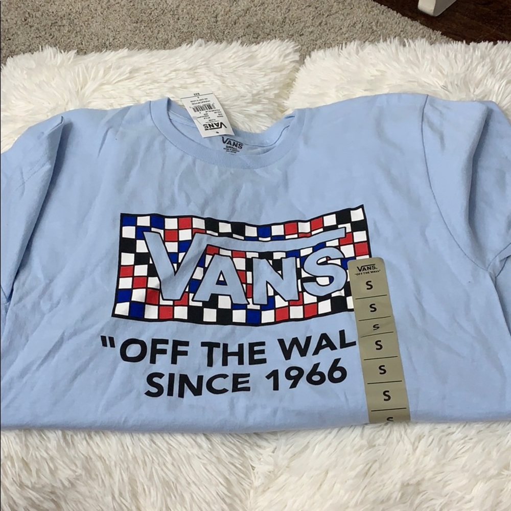 light blue vans shirt
